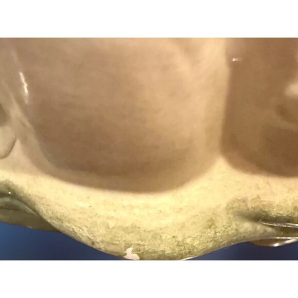 Vintage CB Pitcher Asparagus Shaped Italian Majolica Vase Signed 8" Cottagecore - Picture 13 of 13